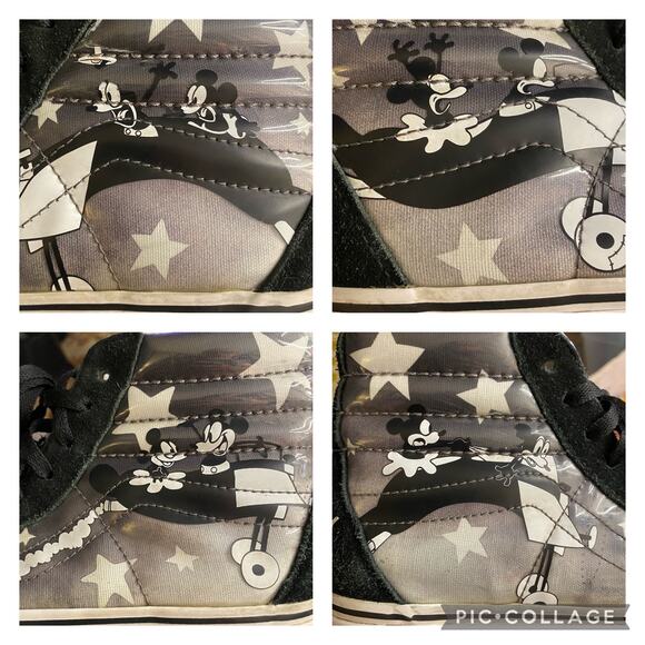 Vans x Disney Sk8-Hi Plane Crazy Womens 7.5 Mens 6 Skateboard Streetwear Skater - Picture 2 of 10